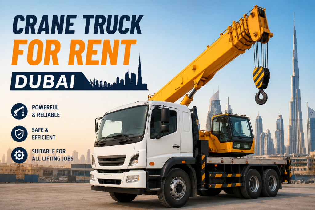 crane truck for rent dubai